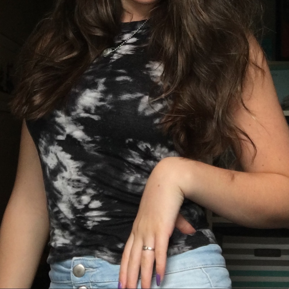Tie dye halter tank